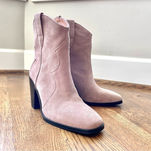 JEFFREY CAMPBELL Jument Western Bootie Pink Suede  size 6 - Picture 10 of 12